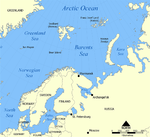 Barents Sea map